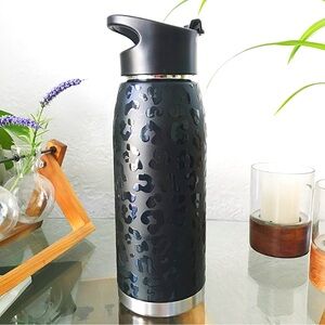HydraPeak 32 oz. Artisan Stainless Steel Bottle Black Animal Print